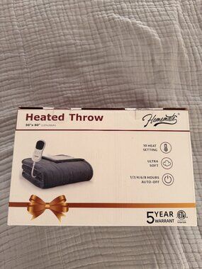 NIP - Homemade 50" x 60" Heated Throw